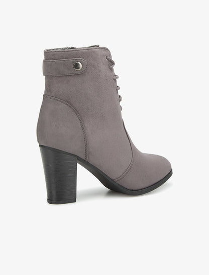 Bottines haute à lacets - gris - 4