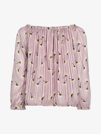 Blouse à imprimé pissenlits - Rose - 2