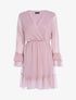 Robe fluide mouchetée - Rose - 1