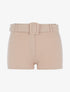 Mini short ceinturé - Beige - 1