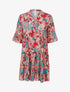 Robe ample coupe droite imprimé - Rose - 1