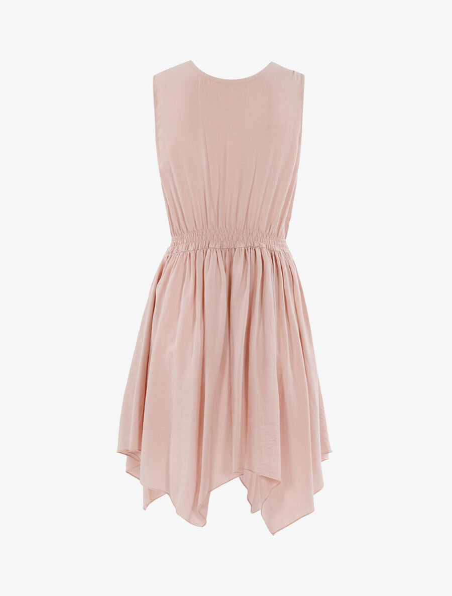 Robe à dos cache-coeur - Rose - 2