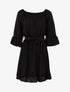 Robe fluide volantée - Noir - 1