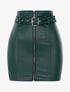 Mini jupe zippée - Vert - 1