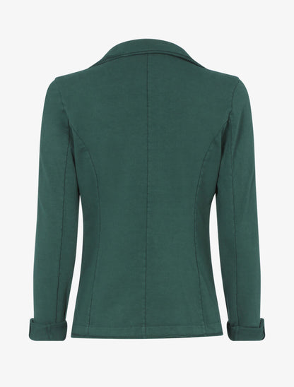 Veste en coton à détails billes - Vert foncé - 2