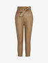 Pantalon 7/8 en simili - Camel - 1