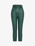 Pantalon 7/8 en simili - Vert foncé - 1