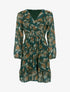 Robe cache coeur à imprimé floral - Vert - 1