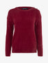 Pull uni en pilou - Bordeaux - 1