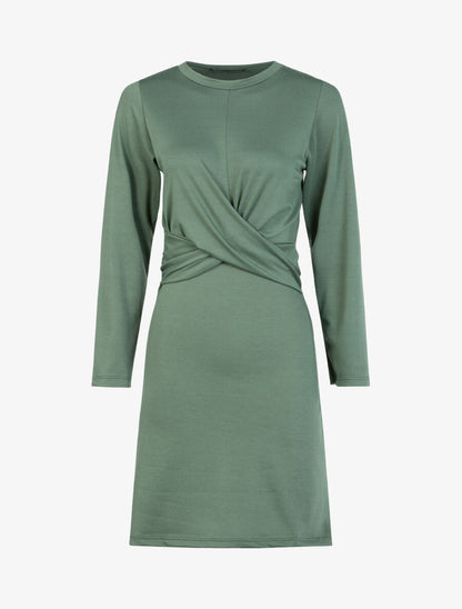 Robe à bandes croisées à la taille - Kaki clair - 1