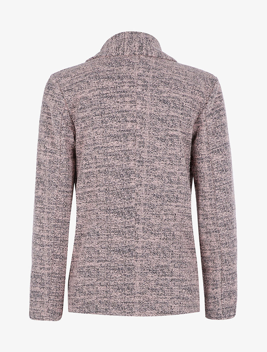 Veste effet texturé - Rose - 2