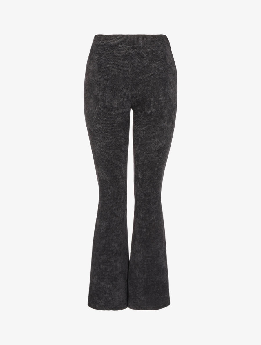 Pantalon flare en velours côtelé - Noir - 2