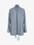 Gilet doux à cordon de serrage - Gris clair - 1