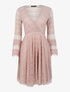 Robe ajourée à découpes graphiques - Rose - 1