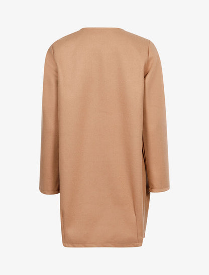 Manteau léger en feutre - Camel - 2