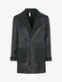 Veste légère style cuir retourné - Noir - 1