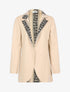 Manteau fin à intérieur imprimé - Beige - 1