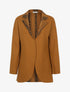 Manteau fin à intérieur imprimé - Camel - 1