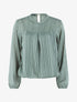 Blouse en voile fin coupe boule - Vert - 1
