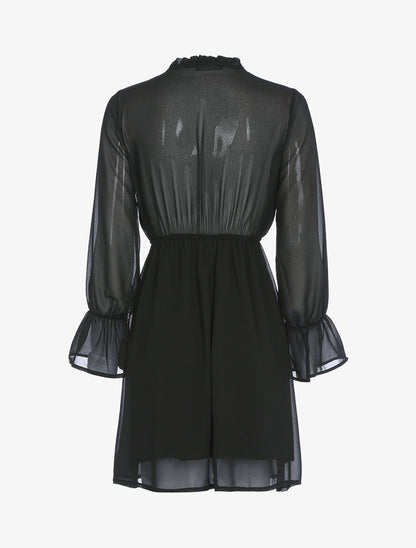 Robe patineuse fluide - Noir - 2