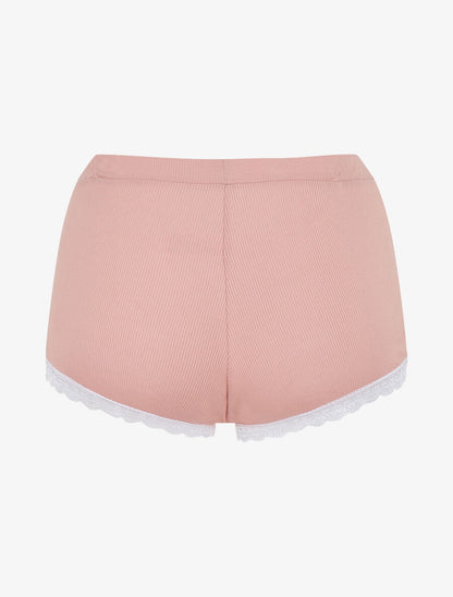 Ensemble pyjama côtelé débardeur et short - Rose - 5