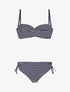 Maillot de bain 2 pièces à rayures - Marine - 4