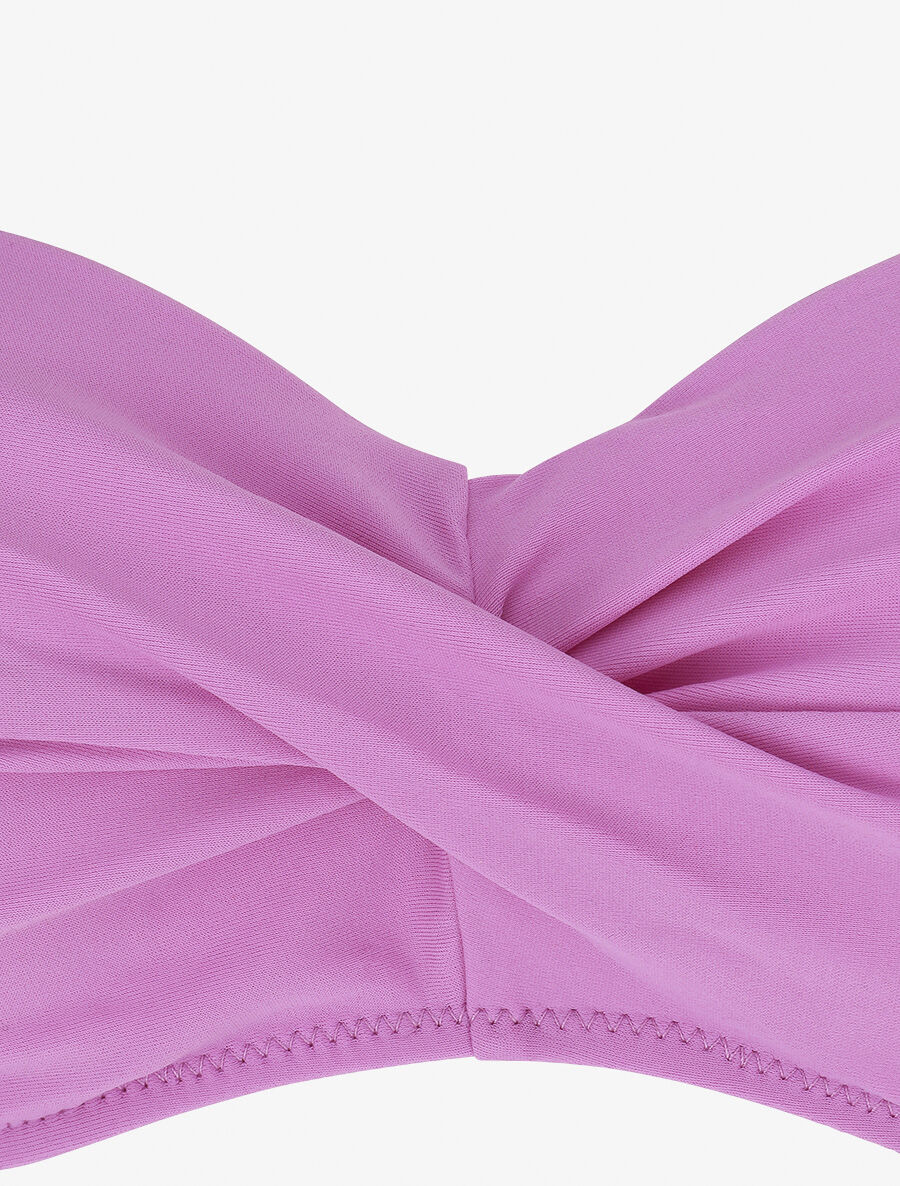 Maillot de bain 2 pièces torsadé - Rose violacé - 3