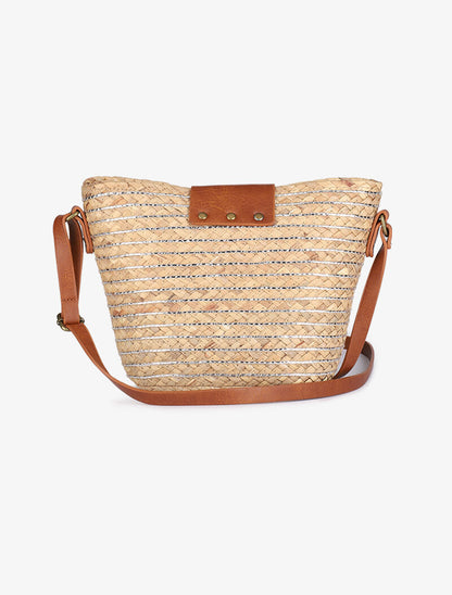 Sac besace Orlane - Beige/argent - 3